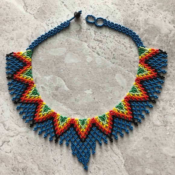 BEADS NECKLACE Handmade From Colombia - Picture 3 of 12